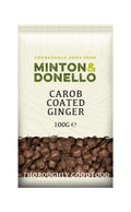 6 x Minton & Donello Carob Coated Ginger - 100g