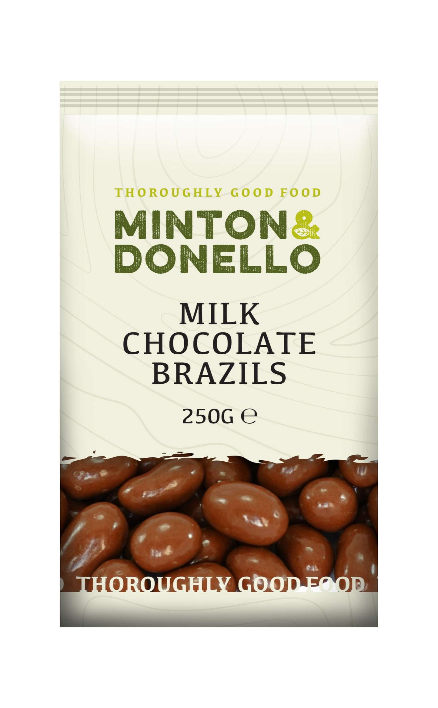 6 x Minton & Donello Milk Chocolate Brazils - 250g
