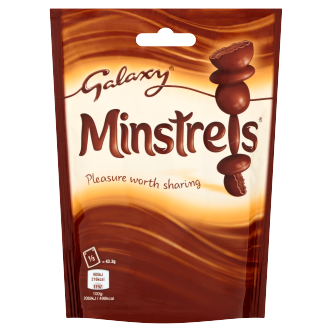 15 x Galaxy Minstrels Chocolate Pouch Bag 125G