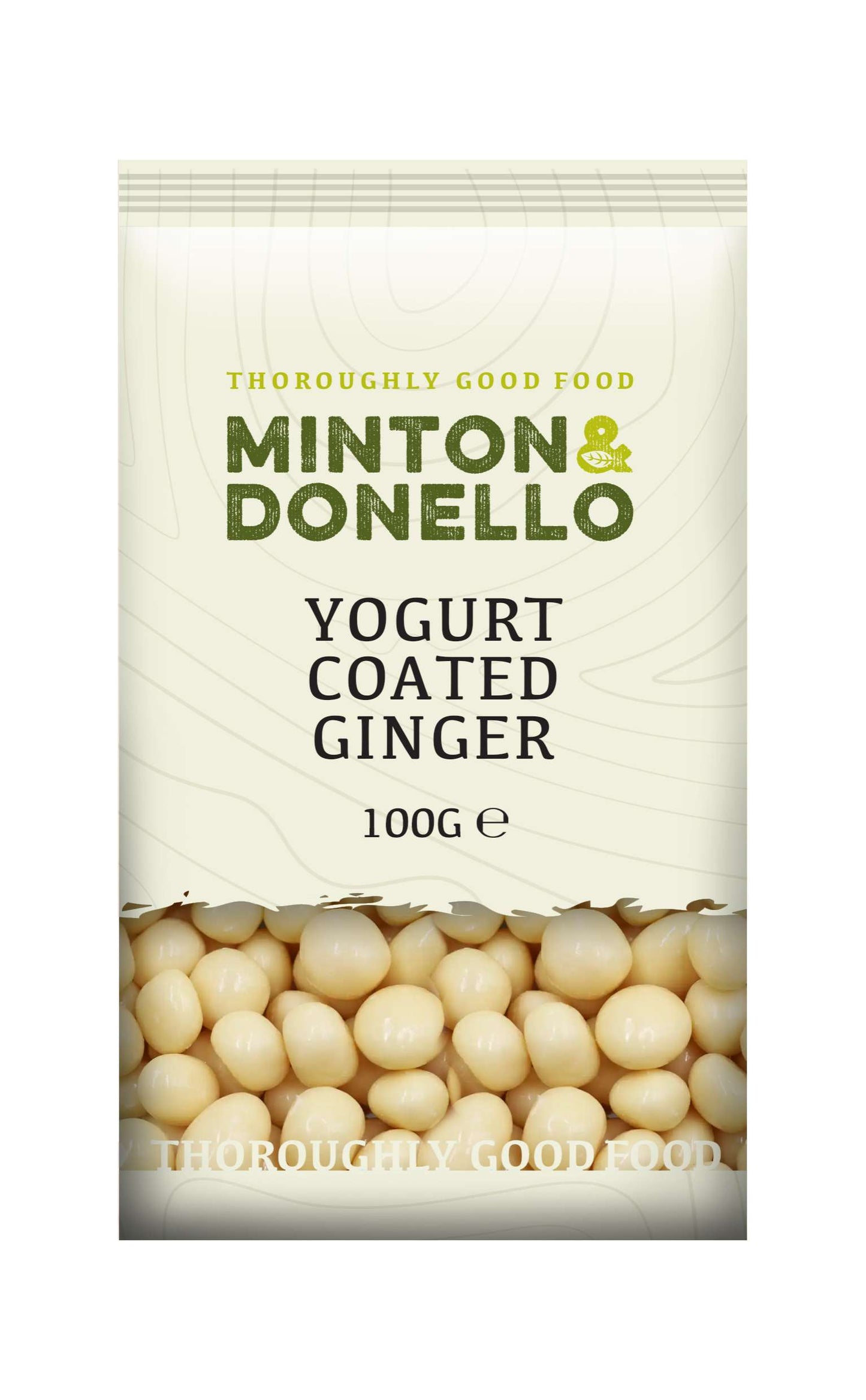 6 x Minton & Donello Yogurt Coated Ginger - 100g