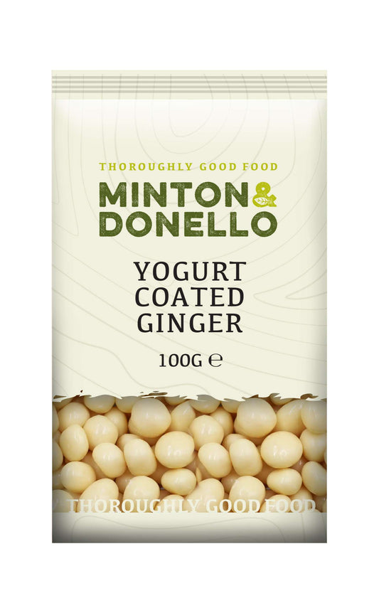 6 x Minton & Donello Yogurt Coated Ginger - 100g