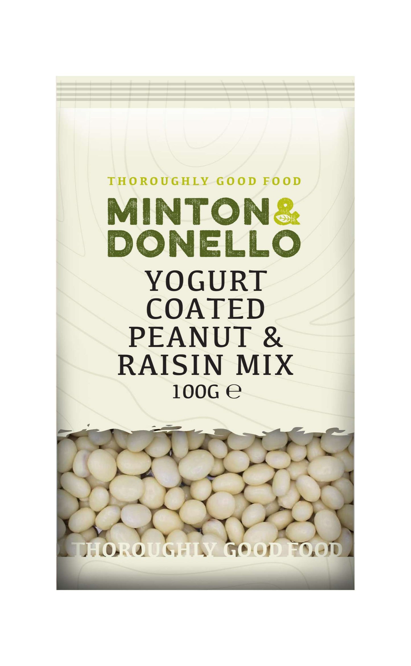 6 x Minton & Donello Yogurt Coated Peanut & Raisin Mix - 100g