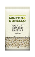 6 x Minton & Donello Yogurt Coated Raisins - 100g