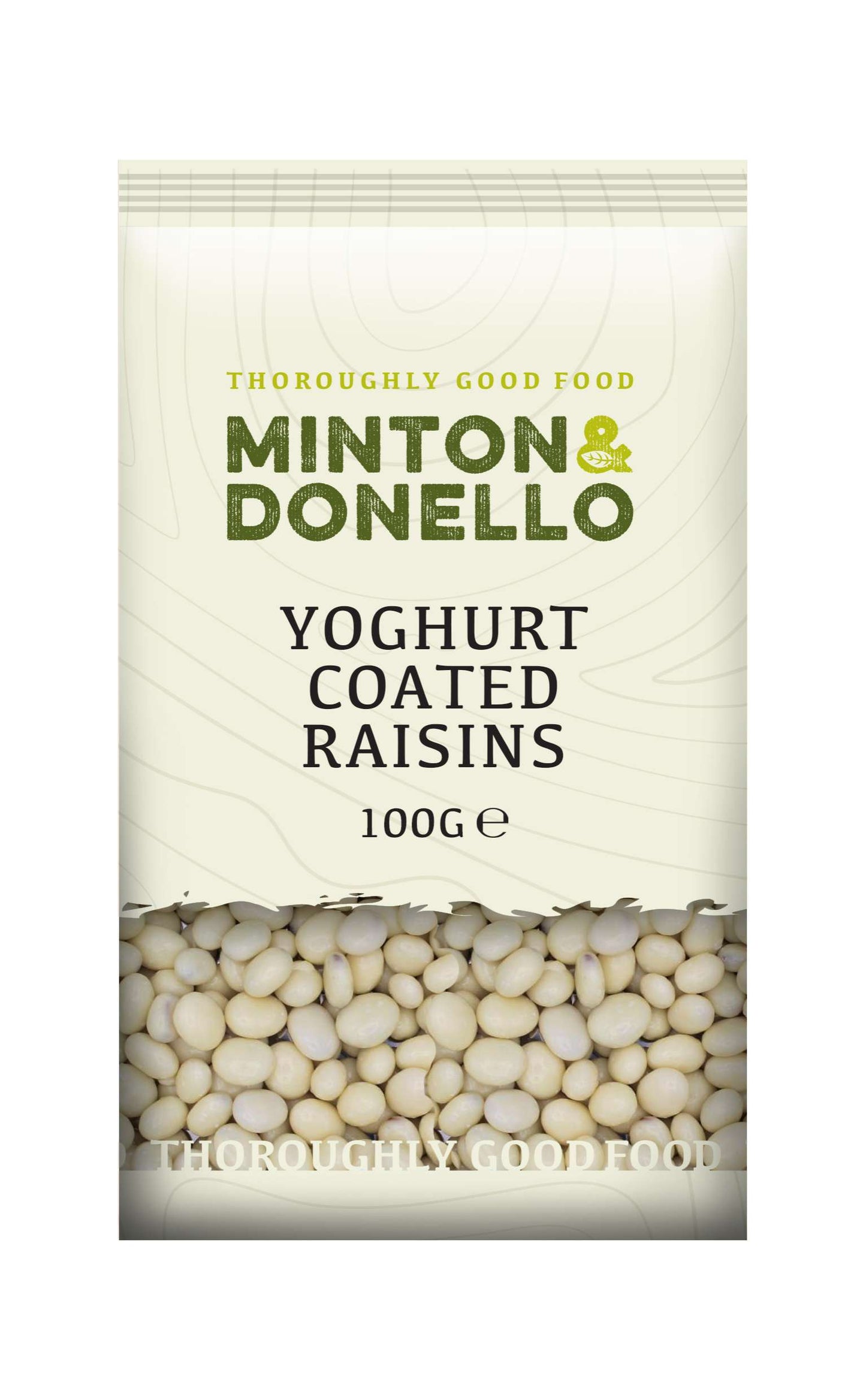 6 x Minton & Donello Yogurt Coated Raisins - 100g