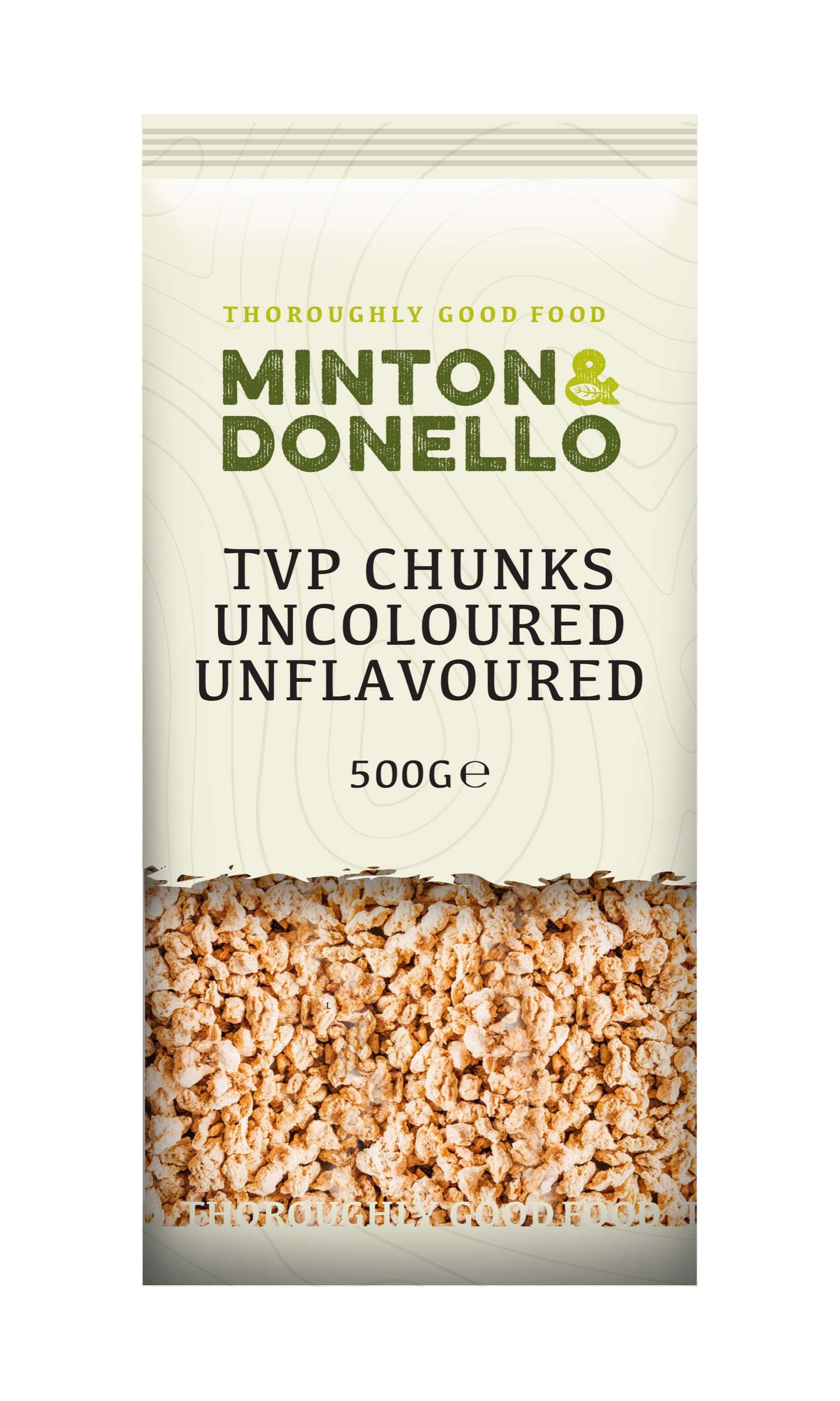 6 x Minton & Donello Tvp Chunks Uncoloured/Unflavoured - 500g