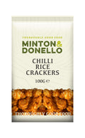 6 x Minton & Donello Chilli Rice Crackers - 100g