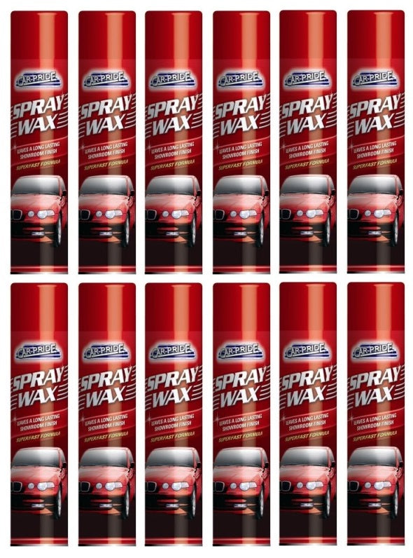 12 X Car Pride Spray Wax 300Ml