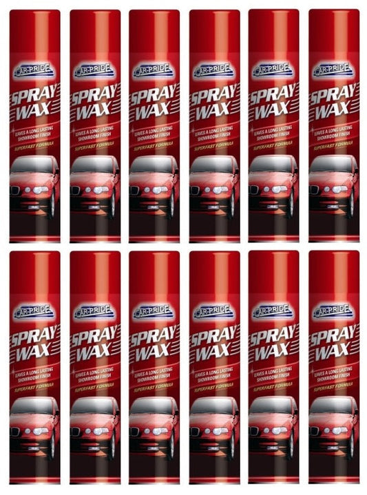 12 X Car Pride Spray Wax 300Ml