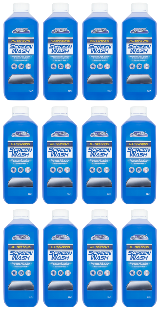 12 x Car Pride Screen Wash - 1 Litre