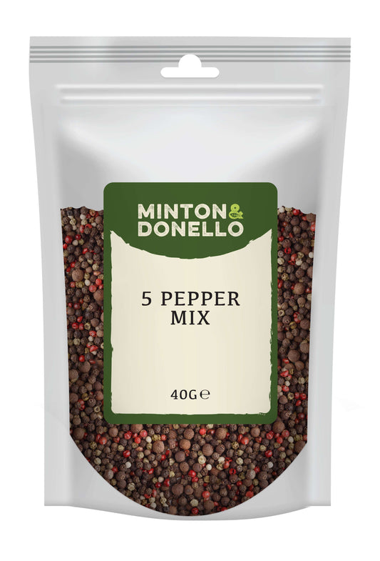 10 x Minton & Donello 5 Pepper Mix - 40g