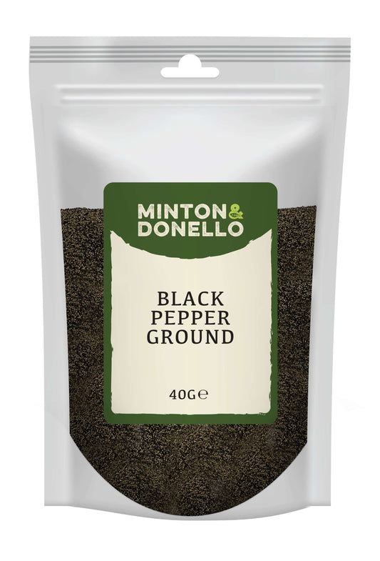 10 x Minton & Donello Black Pepper Ground - 40g