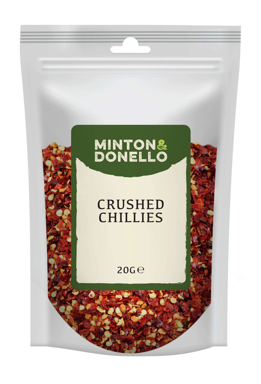 10 x Minton & Donello Crushed Chillies - 20g