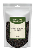 10 x Minton & Donello Peppercorns Black - 40g