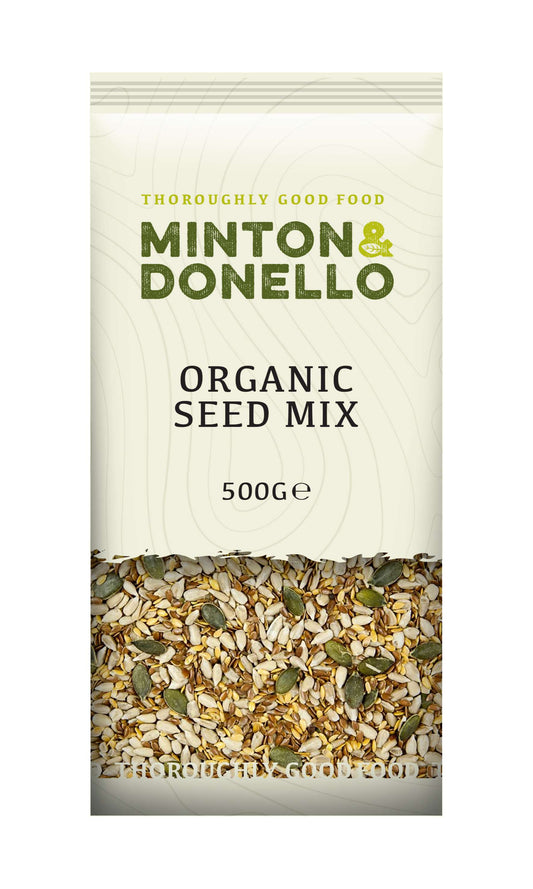 6 x Minton & Donello Organic Seed Mix - 500g