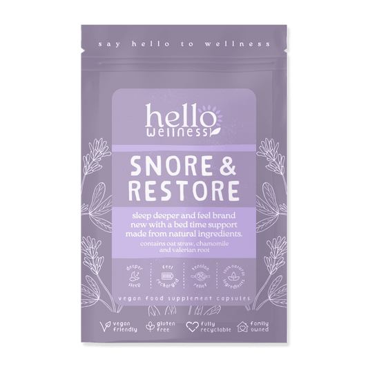 Hello Wellness Snore & Restore sleep support - 60caps