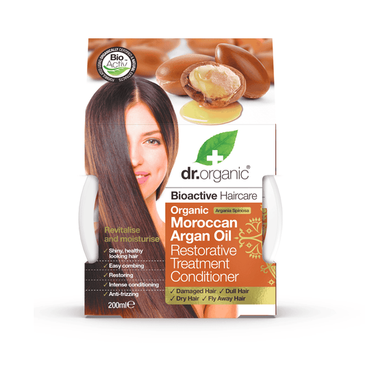 Dr Organic Moroccan Argan Hair Treatment Cond - 200ml