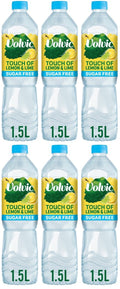 6 x Volvic Touch Of Fruit Sugar Free Lemon & Lime 750Ml