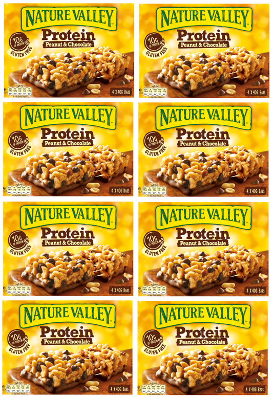 8 x Nature Valley Protein Peanut & Choc 4Pk 160Gm