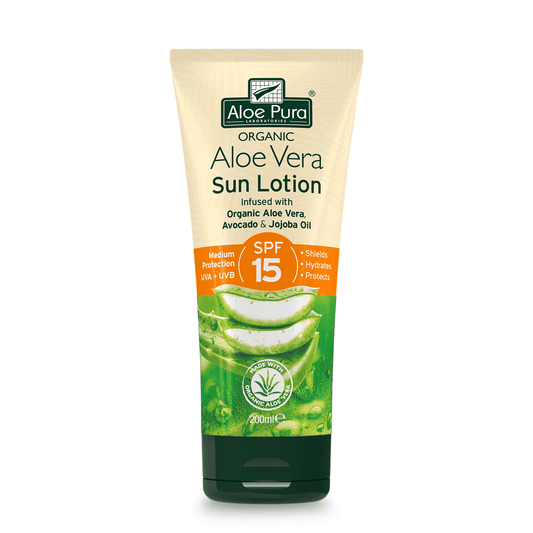 Aloe Pura Aloe Vera Sun Lotion SPF15 - 200ml