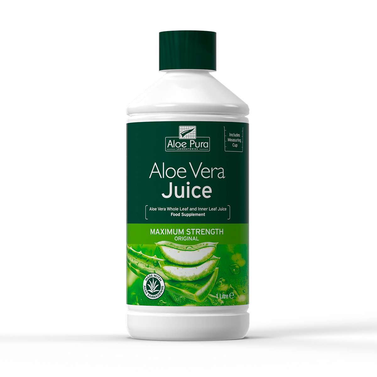 Aloe Pura Aloe Vera Juice Max Charcoal Filtered - 1ltr