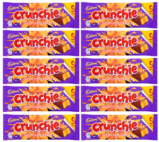 10 x Cadbury Crunchie Snacksize 9Pk 235Gm