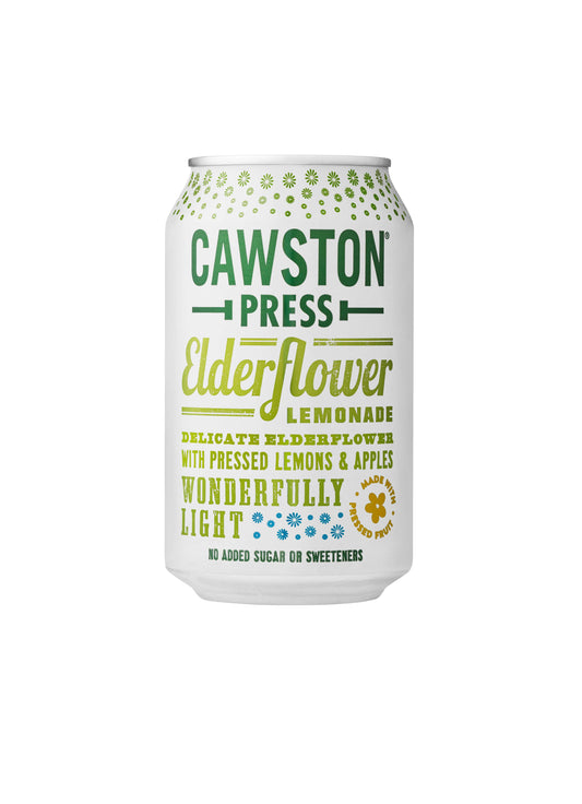 24 x Cawston Press Sparkling Elderflower Lemonade - 330ml
