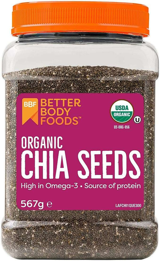 BetterBody Foods Organic Chia Seeds - 567g
