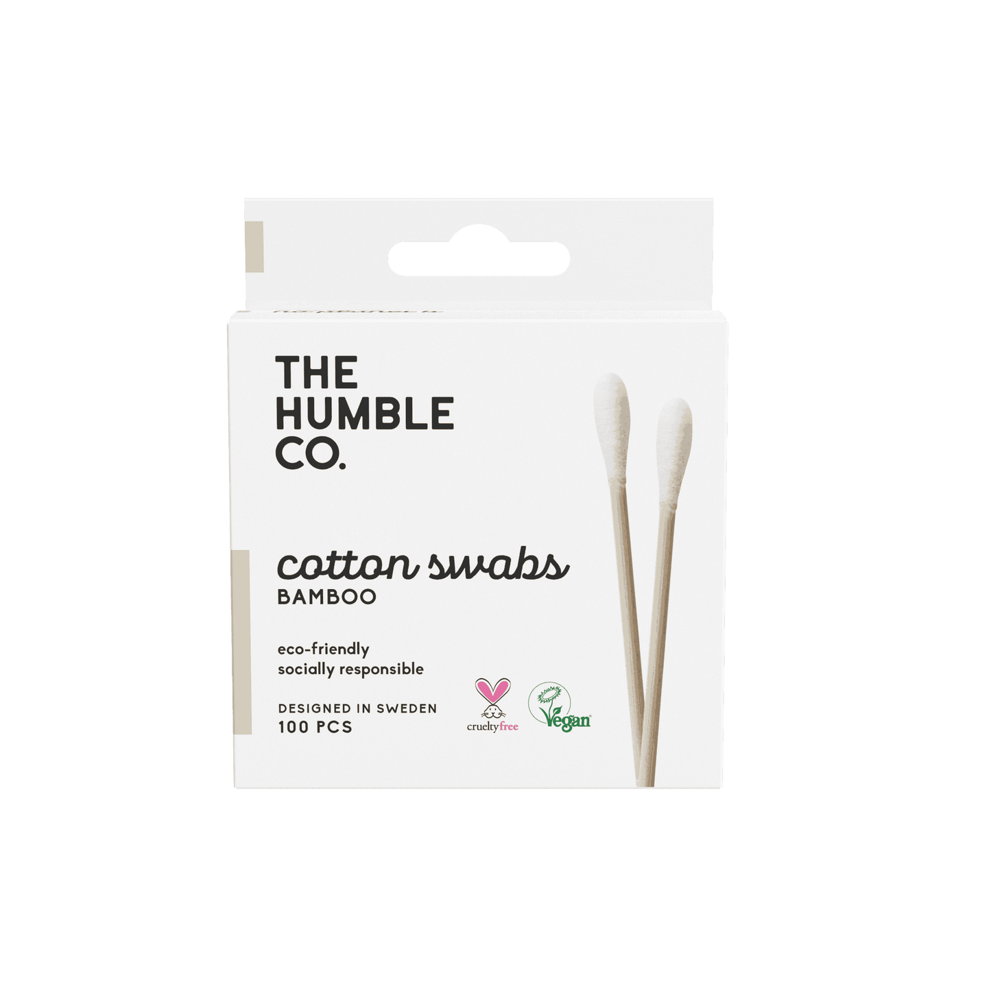 The Humble Co Natural Cotton Buds - White - 100pc