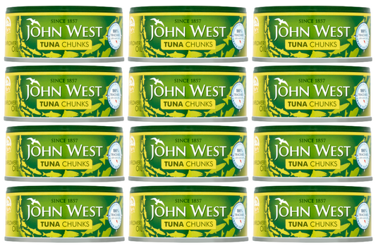 12 x John West Tuna Chunks In Oil - 145GR