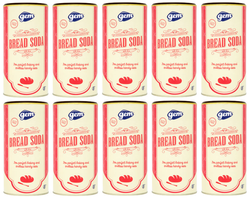 10 x Gem Bread Soda (Bicarbonate Of Soda) 500Gm