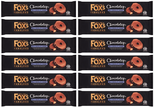 12 x Foxs Chocolatey Shortcake Biscuit Ring 130Gm