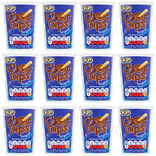 12 x Kp Choc Dips Original 28Gm