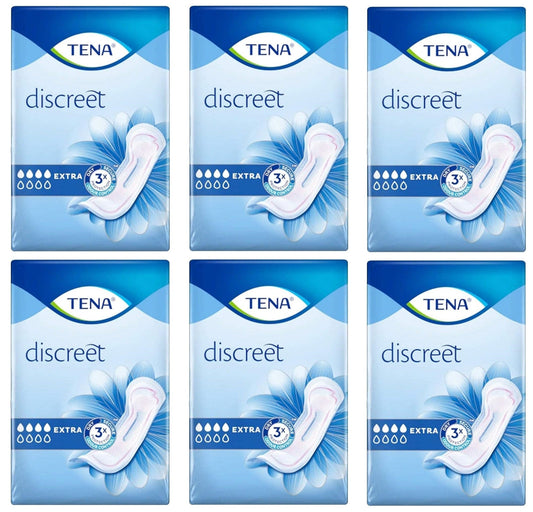 6 x Tena Lady Extra - 10 PACK