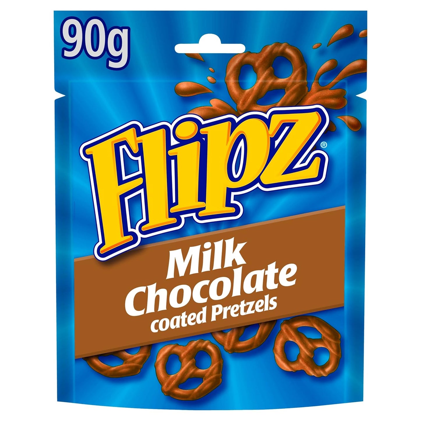 6 x Flipz Milk Chocolate Pretzels - 90g
