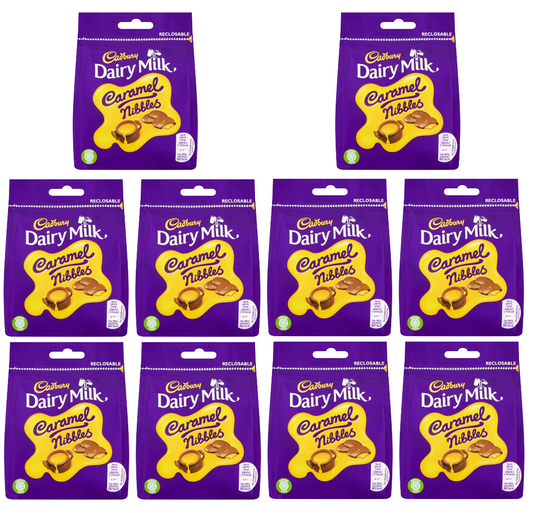 10 x Cadbury Caramel Nibbles 95Gm