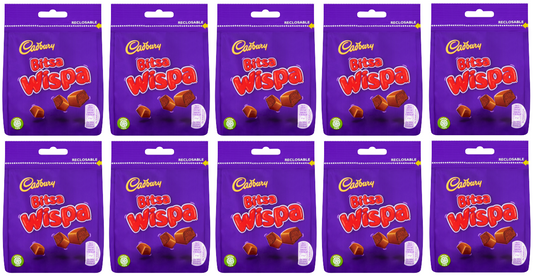 10 x Cadbury Bitsa Wispa 85Gm