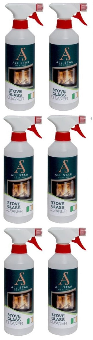 6 X All Star Stove & Oven Glass Cleaner 500ML