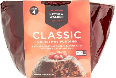 12 X Matthew Walker Classic Christmas Pudding 400GM