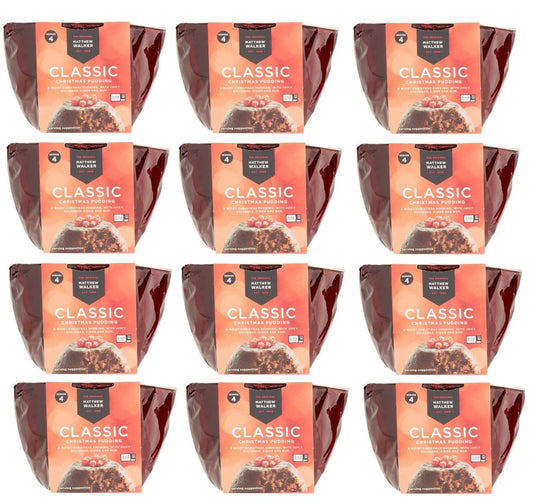 12 X Matthew Walker Classic Christmas Pudding 400GM