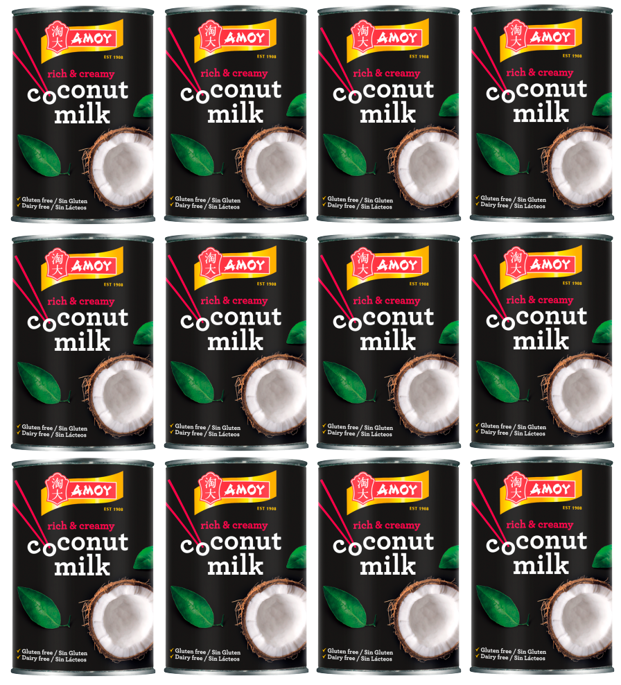 12 x Amoy Coconut Milk 400Ml