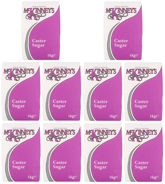 10 x Mckinney'S Caster Sugar 1Kg