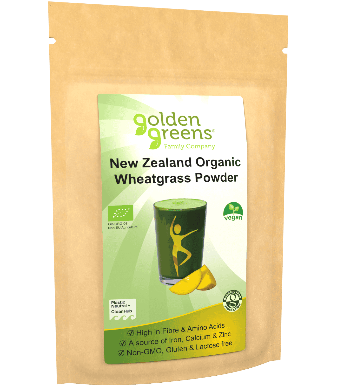 Golden Greens Organic New Zeal Wheat Grass Powder  - 100g