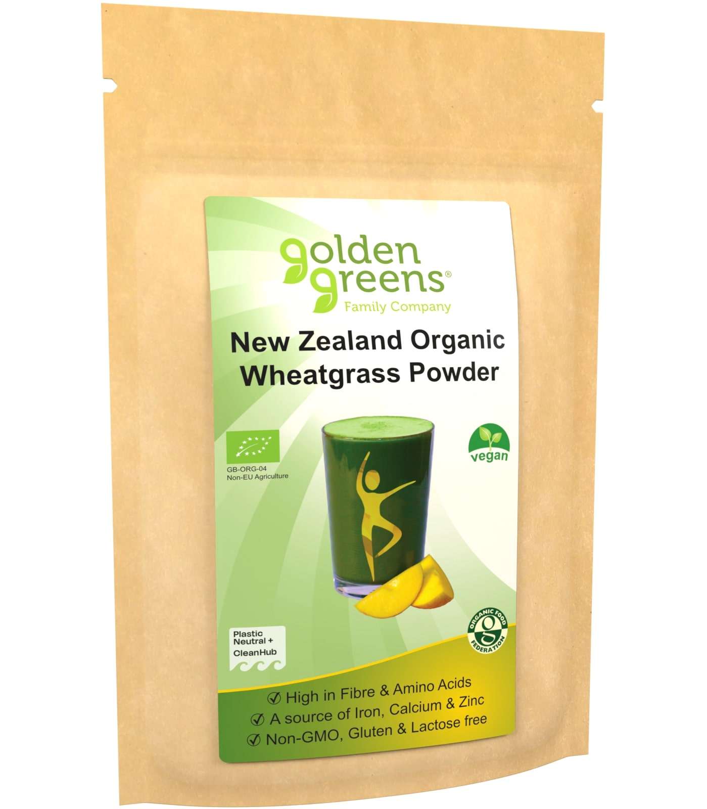 Golden Greens Organic New Zeal Wheat Grass Powder  - 200g