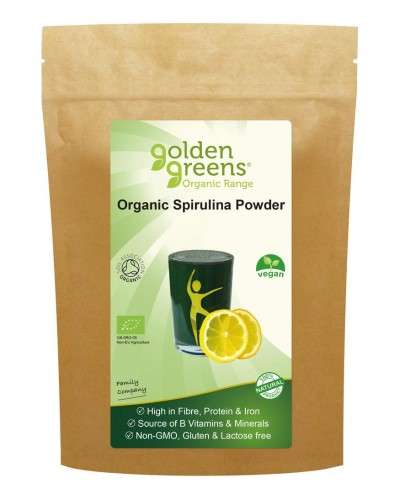 Golden Greens Organic Spirulina Powder  Large - 200g