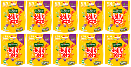 10 x Rowntree's Jelly Tots Sweets Sharing Bag 150G