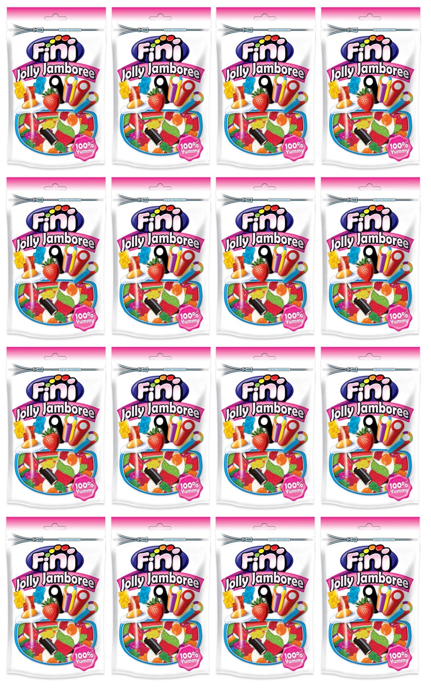 16 x Fini Jolly Jamboree Pouch 150Gm