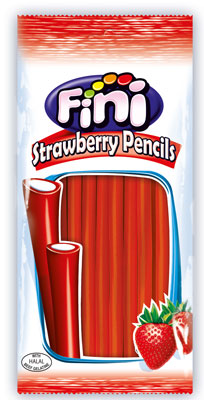 20 x Fini Strawberry Pencils 180Gm