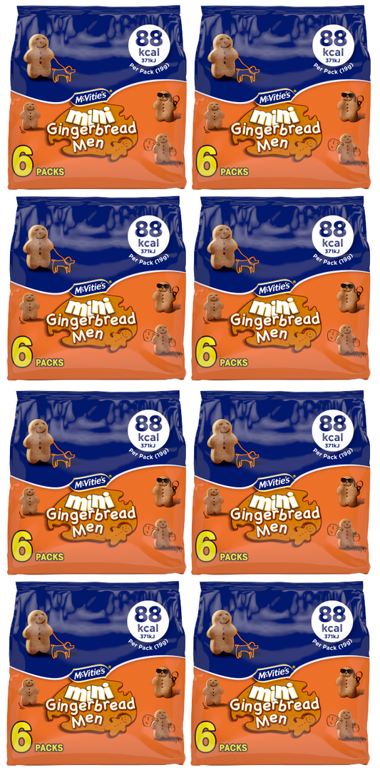 8 x Mcvities Mini Gingerbread Men - 6X19GM
