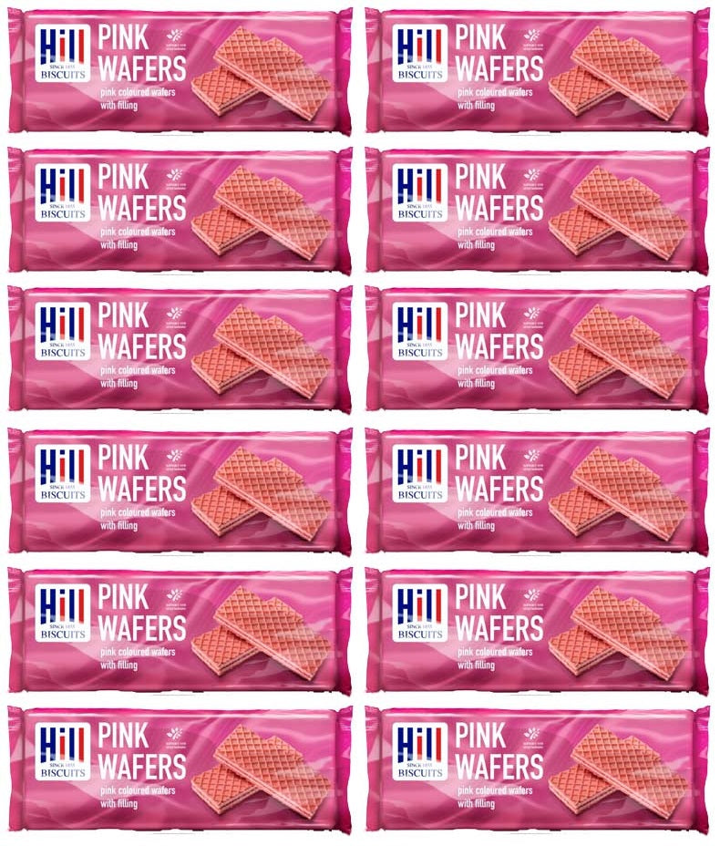 12 x Hills Pink Wafers 100Gm