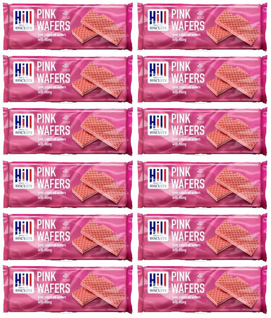 12 x Hills Pink Wafers 100Gm